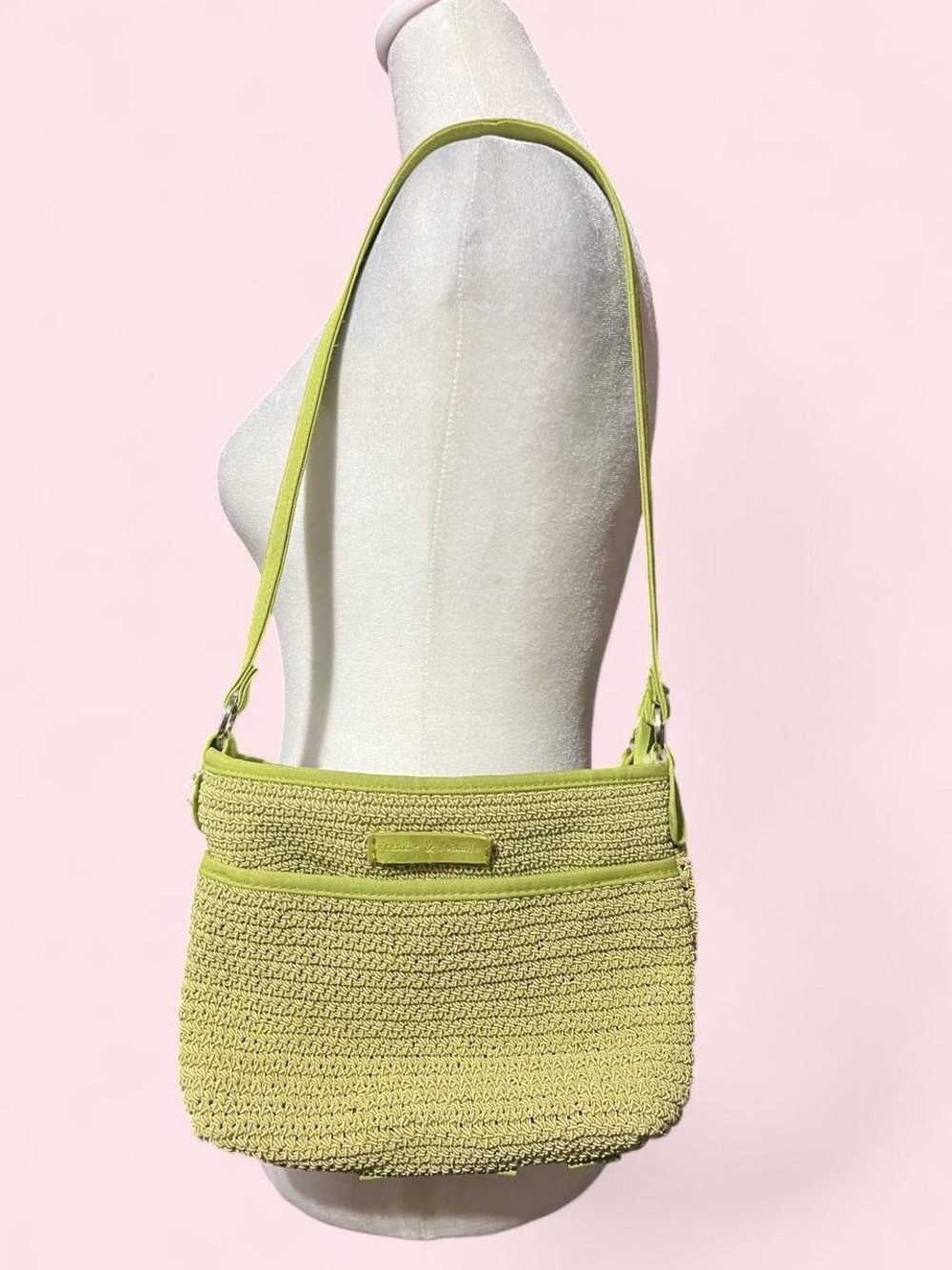 Light Green Crochet Shoulder Bag